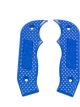 B&M Shift Knob Side Plate Blue Polycarb Diamond Pattern Magnum Grip