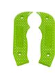 B&M Shift Knob Side Plate Green Polycarb Diamond Pattern Magnum Grip