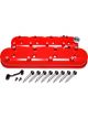 Holley Valve Covers Tall Cast Gloss Red Chevy 4.8 5.3 5.7 6.0 6.2 7.0L