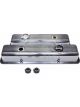 Holley Valve Covers Muscle Perimeter Bolt Cast Finned Chevy SB