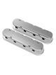 Holley Valve Covers 2pc GM LS Chevrolet Logo Polished Finish
