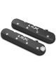 Holley LSX Cast Aluminium Valve Covers Centerbolt Black Satin Machined Finish