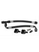 Holley Steam Vent Tube Aluminum Black 4An Black Nylon Braided Hose Kit