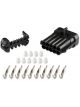 Holley Weatherproof Connector, Plastic, Black, Injector Connector