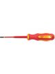 Draper Tools Ergo Plus Slimline Plain Slot VDE Screwdriver 4.0mm X 100mm