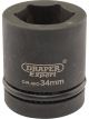 Draper Tools Expert 34mm 1 Square Drive Hi-Torq 6 Point Impact Socket