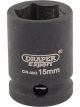 Draper Tools Expert 15mm 3/8 Square Drive Hi-Torq 6 Point Impact Socket