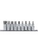 Draper Tools 1/2 Sq. Dr. 55mm Long Metric Hexagonal Socket Bit Set 9 Pcs