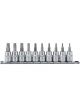 Draper Tools 3/8 Sq. Dr. 48mm Long TX-Star Socket Bit Set 10 Piece