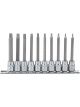 Draper Tools 3/8 Sq. Dr. 100mm Long TX-Star Socket Bit Set 10 Piece