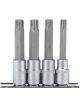 Draper Tools 1/2 Sq. Dr. Ribe Socket Bit Set 4 Piece