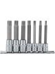 Draper Tools 3/8, 1/2 Sq. Dr. Ribe . Socket Bit Set 7 Piece