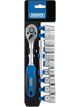 Draper Tools 3/8 Sq. Dr. Metric Socket And Ratchet Set 12 Piece
