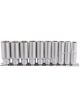 Draper Tools 3/8 Square Drive Deep Socket Set On Metal Rail 10 Piece