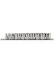 Draper Tools 3/8 Sq. Dr. Imperial Socket Set On Metal Rail 11 Piece