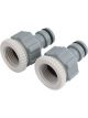 Draper Tools Twin Pack Of Tap Connectors 1/2 And 3/4