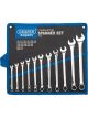 Draper Tools Metric Combination Spanner Set 11 Piece