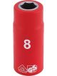 Draper Tools 1/4 Sq. Dr. Fully Insulated VDE Socket 8mm