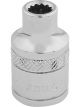 Draper Tools 3/8 Square Drive Hi-Torq 12 Point Socket 6mm