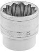 Draper Tools 3/8 Square Drive Hi-Torq 12 Point Socket 22mm