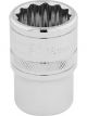Draper Tools 1/2 Square Drive Hi-Torq 12 Point Socket 18mm