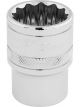 Draper Tools 1/2 Square Drive Hi-Torq 12 Point Socket 20mm