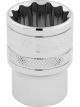 Draper Tools 1/2 Square Drive Hi-Torq 12 Point Socket 21mm