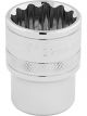 Draper Tools 1/2 Square Drive Hi-Torq 12 Point Socket 22mm