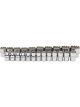 Draper Tools 1/2 Sq. Dr. Loose Metric Polished Chrome Sockets 23 Piece