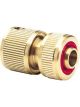 Draper Tools Brass Hose Connector With Water Stop 1/2