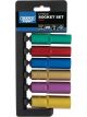 Draper Tools 1/2 Sq. Dr. Metric Coloured Deep Socket Set 6 Piece