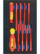 Draper Tools VDE Ergo+ Screwdriver Set In 1/4 Drawer EVA Insert Tray