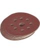 Draper Tools Ten 125mm 60 Grit Hook And Loop Sanding Discs