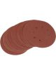 Draper Tools Ten 125mm 100 Grit Hook And Loop Sanding Discs