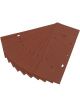 Draper Tools Ten 232X92mm 100 Grit Alloy Sanding Sheets For 63128 Sander