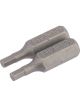 Draper Tools 3mm 1/4 Hex. Hexagonal Insert Bit 25mm Long X 2