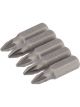 Draper Tools No.1 1/4 Hex. PZ Type Insert Bit 25mm Long X 5