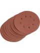 Draper Tools Ten 125mm 240 Grit Hook And Loop Sanding Discs