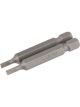 Draper Tools 3mm 1/4 Hex. Plain Slot Insert Bit 50mm Long X 2