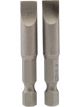 Draper Tools 8mm 1/4 Hex. Plain Slot Insert Bit 50mm Long X 2