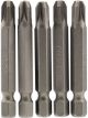 Draper Tools No.3 1/4 Hex. PZ Type Insert Bit 50mm Long X 5