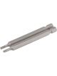 Draper Tools 3mm 1/4 Hex. Plain Slot Insert Bit 75mm Long X 2