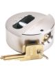 Draper Tools 73mm Dia. Solid Steel Padlock W/ Concealed Shackle & 2 Keys