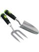 Draper Tools Carbon Steel Heavy Duty Hand Fork And Trowel Set 2 Piece
