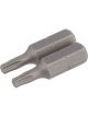 Draper Tools T15 1/4 Hex. Draper Tools TX-Star Insert Bit 25mm Long X 2