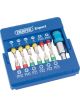 Draper Tools Coloured Screwdriver Bit Set With Magnetic Holder 13 Piece