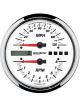 Auto Meter Tachometer/Speedometer 4 1/ 8K RPM/120 MPH White Pro-Cycle