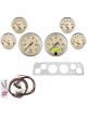 Auto Meter Instrument Cluster Antique Beige Speedo Tacho Oil Pressure…