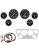 Auto Meter Instrument Cluster Old Tyme Black Series Speedo Tacho Oil…