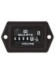Stewart Warner Gauge Hourmeter 0-99999.9 Hours Hexagon Shape Black Elec
